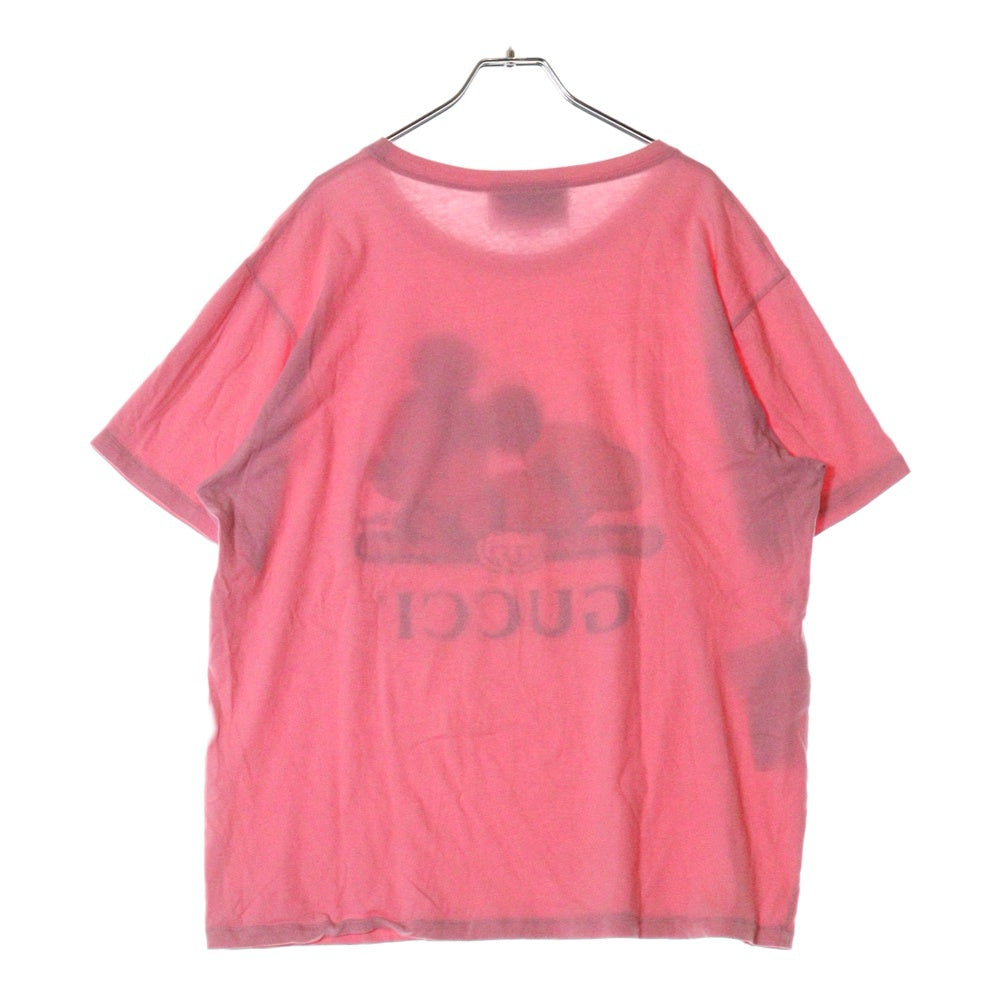 GUCCI(グッチ) ×Disney ディズニー プリント半袖Tシャツ ピンク 492347 XJB7W