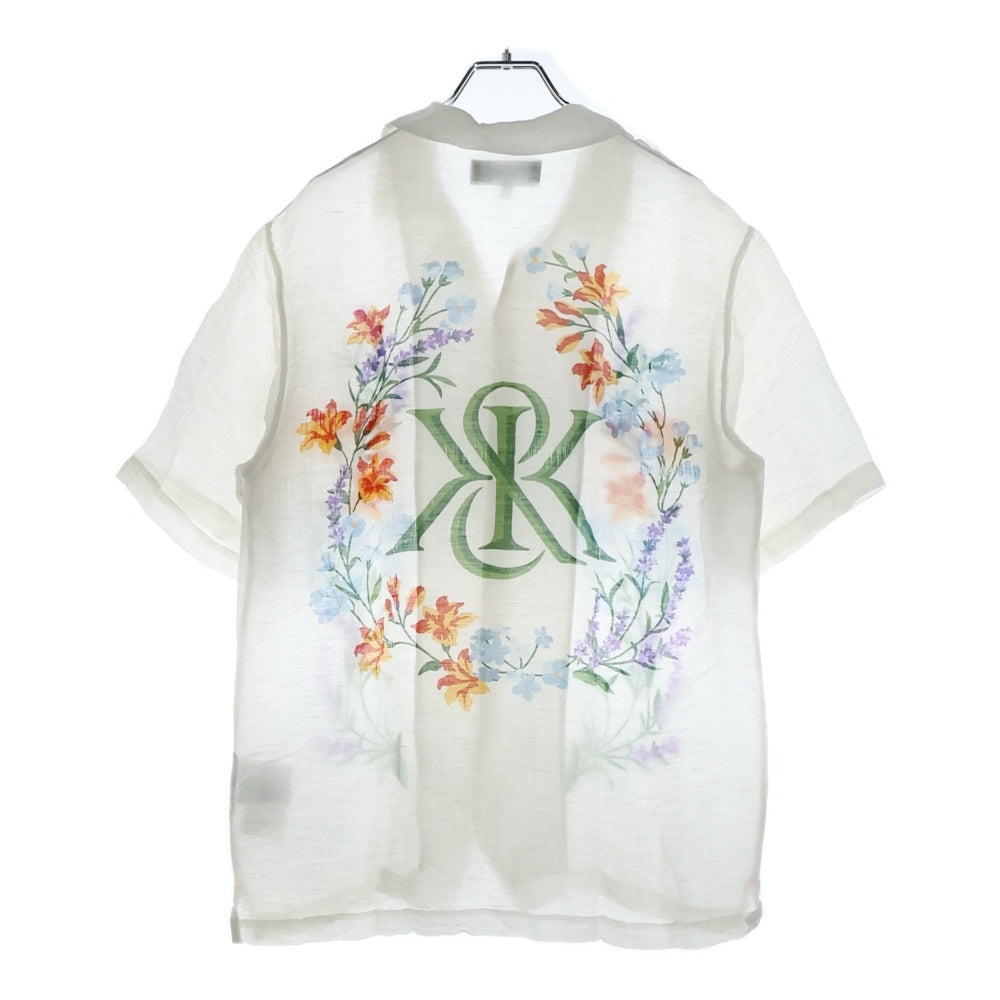 KITH(キス) Thompson Camp Collar Shirt トンプソン キャンプ カラー 花柄 半袖シャツ ホワイト