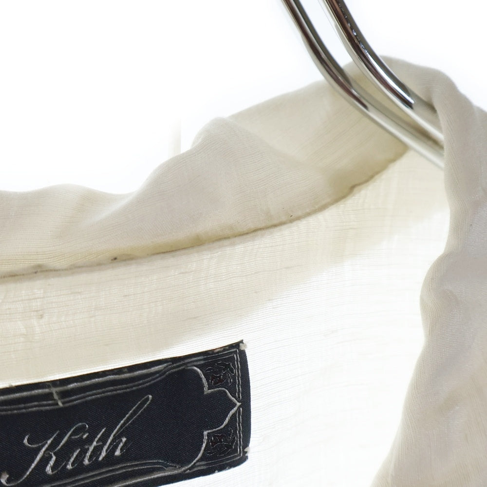 KITH(キス) Thompson Camp Collar Shirt トンプソン キャンプ カラー 花柄 半袖シャツ ホワイト