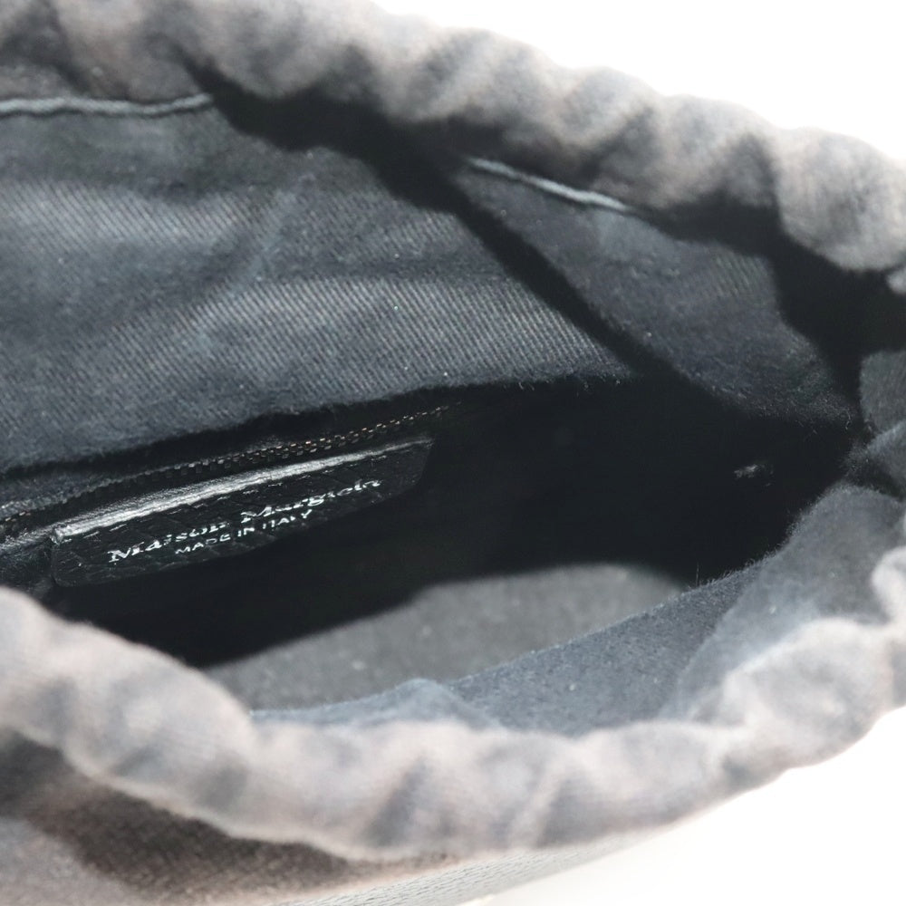 Martin Margiela(マルタンマルジェラ) 5AC ミディアム ショルダーバッグ ブラック SB1WG0018 P4348