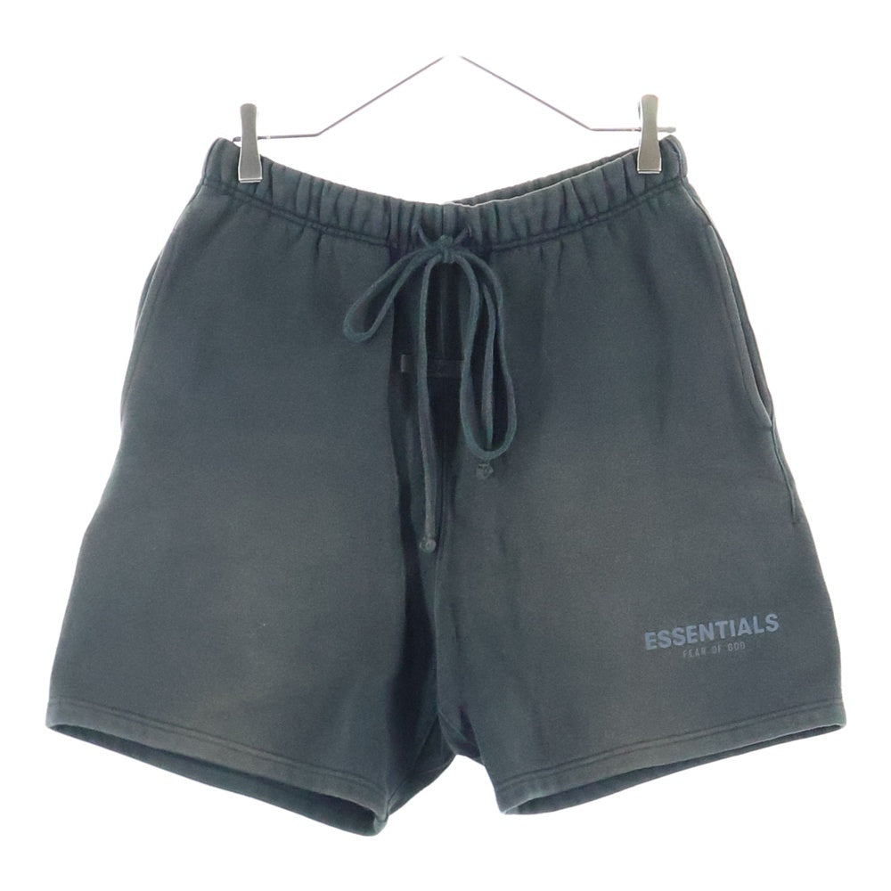 FEAR OF GOD ESSENTIALS(フィアオブゴッド エッセンシャルズ) Sweat Pants ラバーロゴ スウェット ショーツ ハーフパンツ ブラック