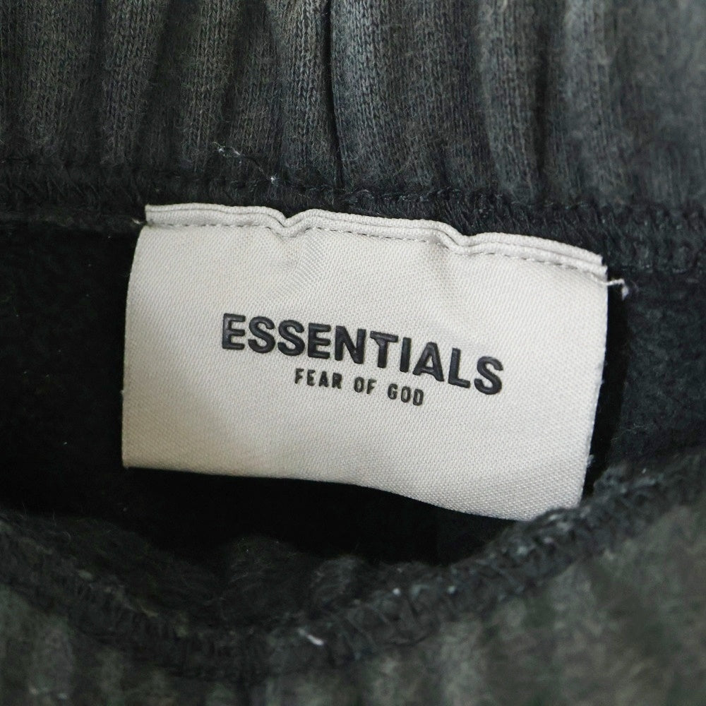 FEAR OF GOD ESSENTIALS(フィアオブゴッド エッセンシャルズ) Sweat Pants ラバーロゴ スウェット ショーツ ハーフパンツ ブラック