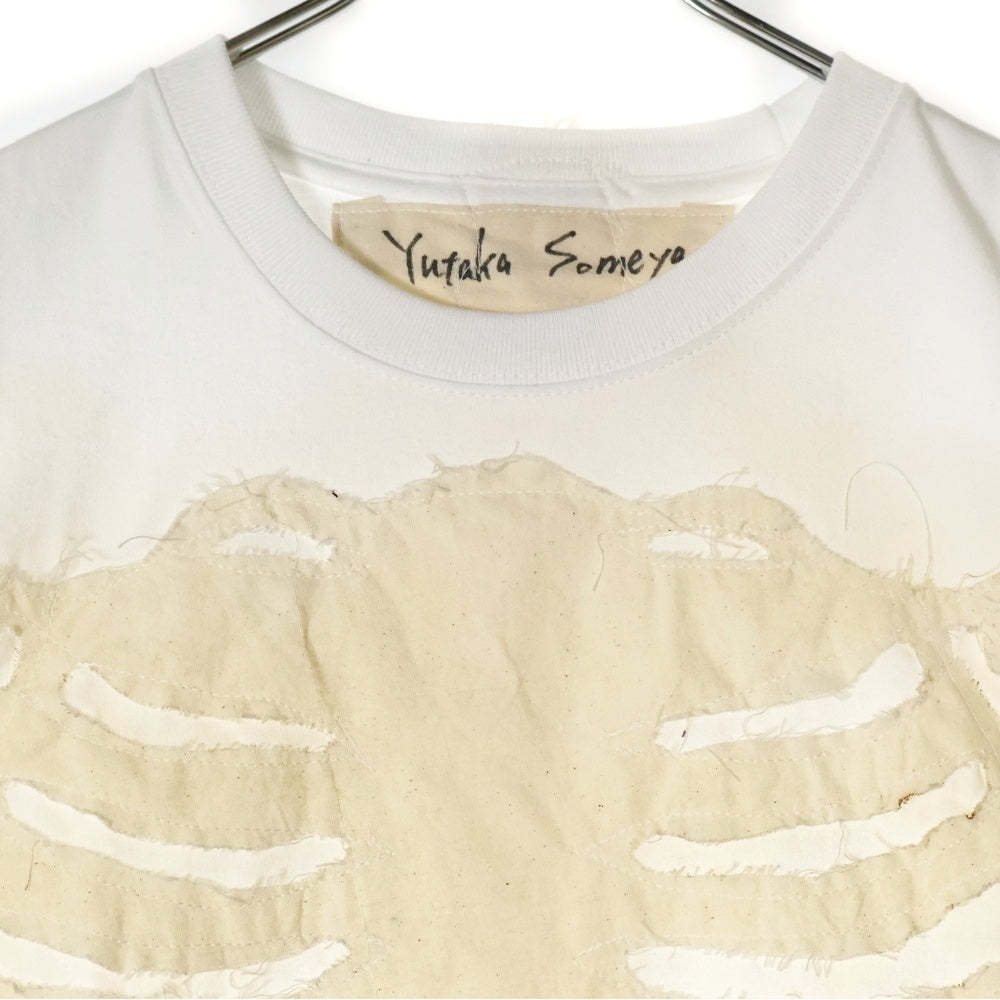 YUTAKA SOMEYA(ユタカソメヤ) BONE TEE ボーン 半袖Tシャツ カットソー ホワイト