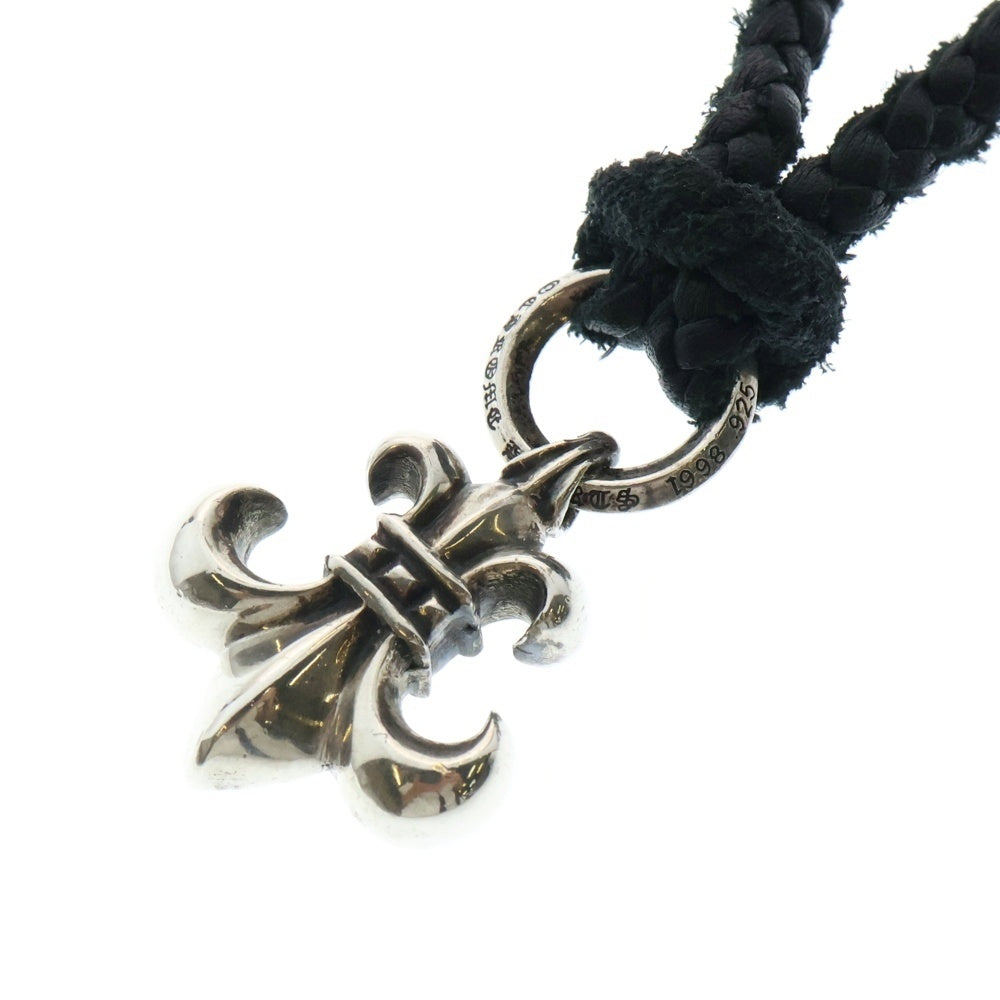 CHROME HEARTS(クロムハーツ) BS FLUER BSフレアペンダント シルバー ネックレストップ レザーブレイド シルバー