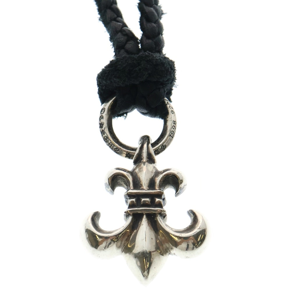 CHROME HEARTS(クロムハーツ) BS FLUER BSフレアペンダント シルバー ネックレストップ レザーブレイド シルバー