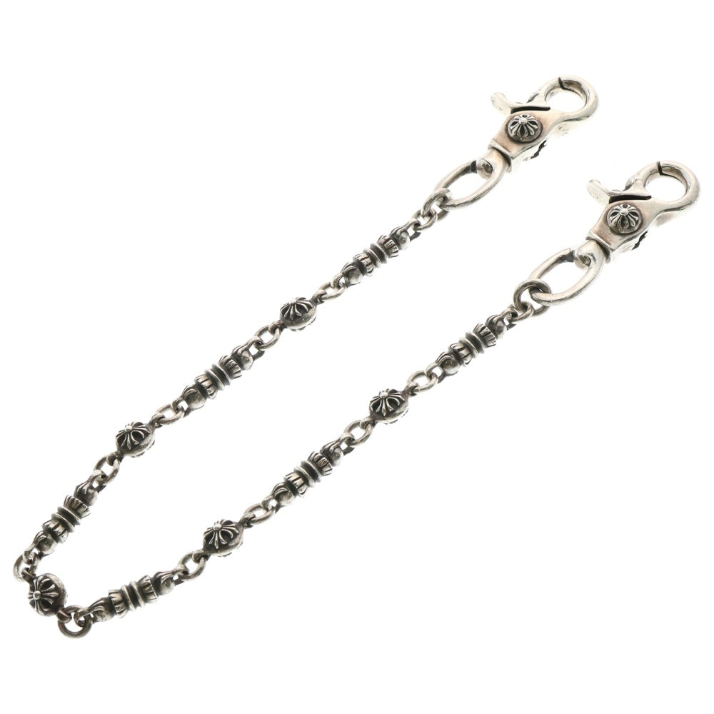 CHROME HEARTS(クロムハーツ) BRL LINK SHORT-T 2クリップショート バレル クロスボールリンク ウォレットチェーン シルバー