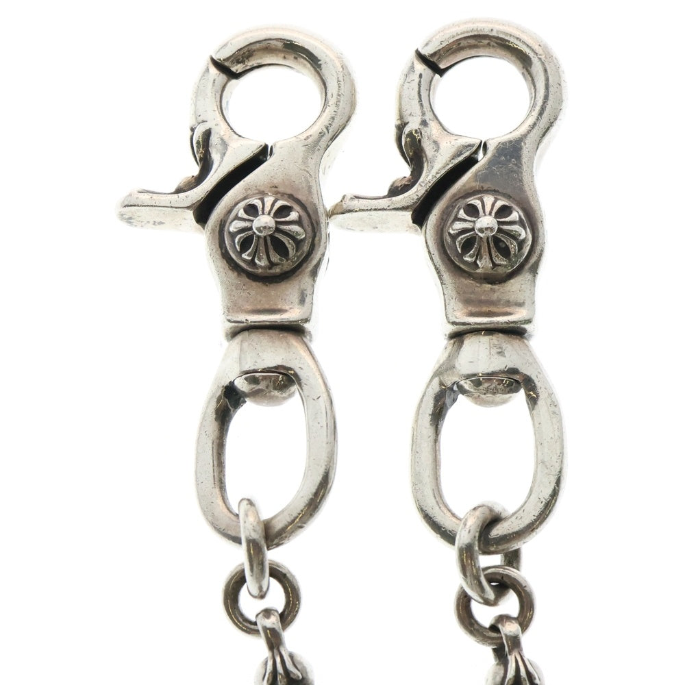 CHROME HEARTS(クロムハーツ) BRL LINK SHORT-T 2クリップショート バレル クロスボールリンク ウォレットチェーン シルバー