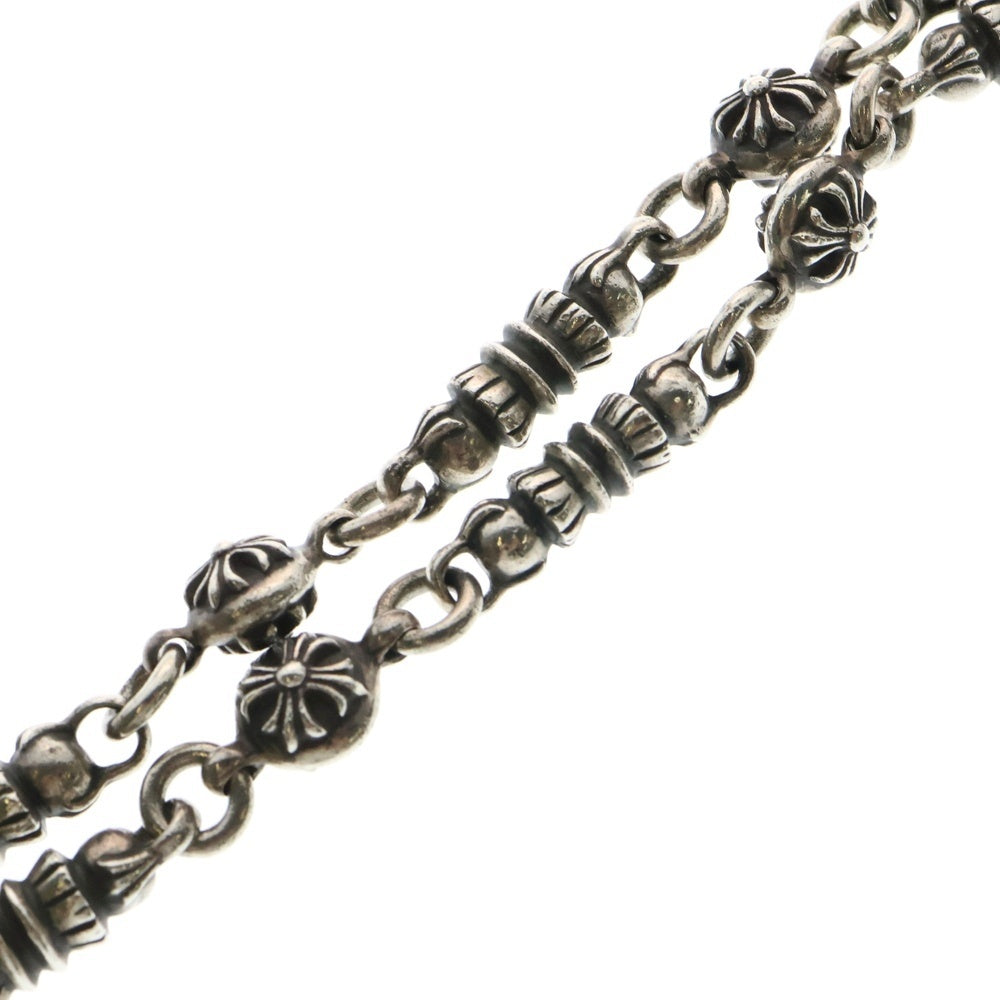 CHROME HEARTS(クロムハーツ) BRL LINK SHORT-T 2クリップショート バレル クロスボールリンク ウォレットチェーン シルバー