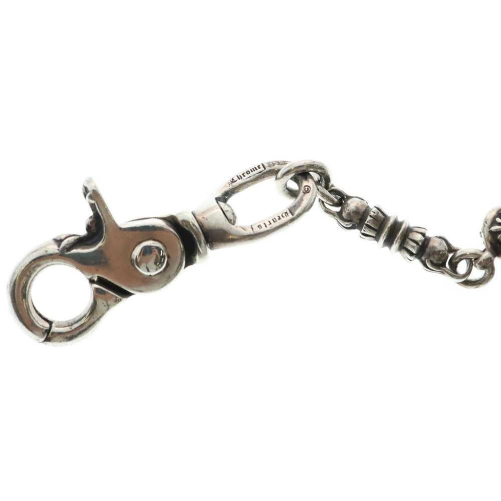 CHROME HEARTS(クロムハーツ) BRL LINK SHORT-T 2クリップショート バレル クロスボールリンク ウォレットチェーン シルバー
