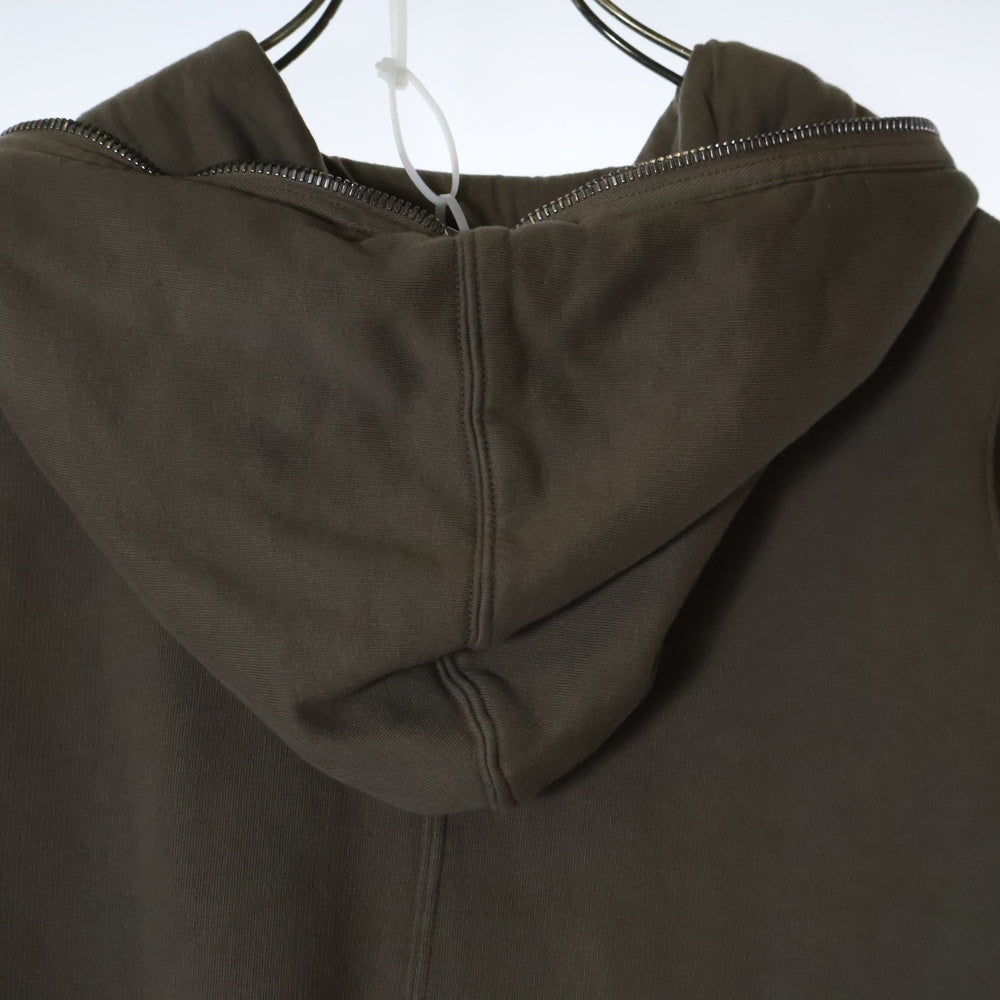 DRKSHDW(ダークシャドウ) 23AW Gimp Hoodie DUST ギンプフーディー ダスト フルジップアップスウェットパーカー DU02C5291-F ブラウン