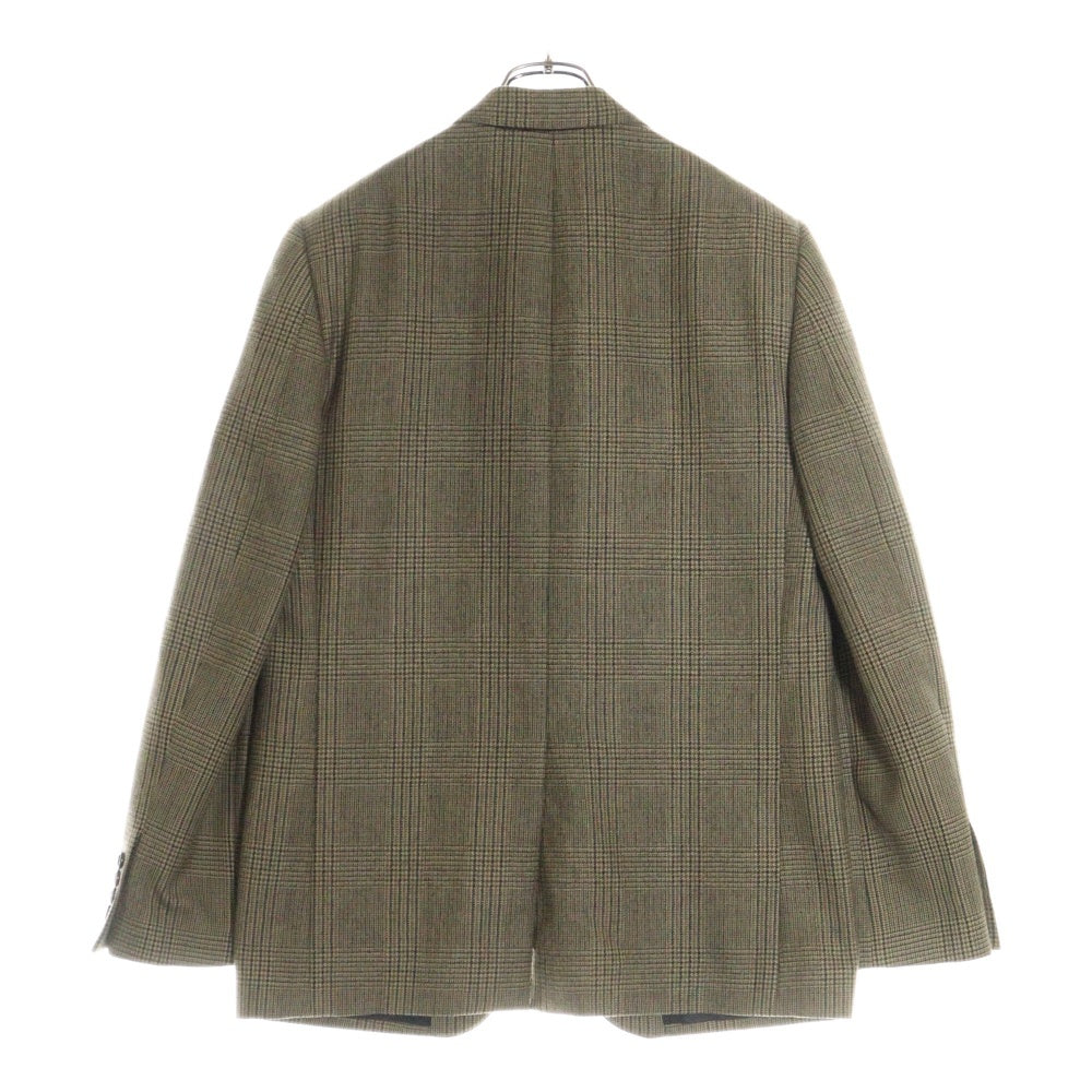 CELINE(セリーヌ) Tailored jacket チェックレクタングルテーラードジャケット ブラウン 2V096983N