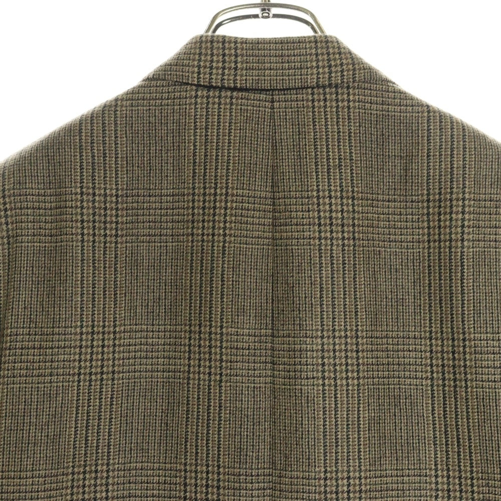 CELINE(セリーヌ) Tailored jacket チェックレクタングルテーラードジャケット ブラウン 2V096983N