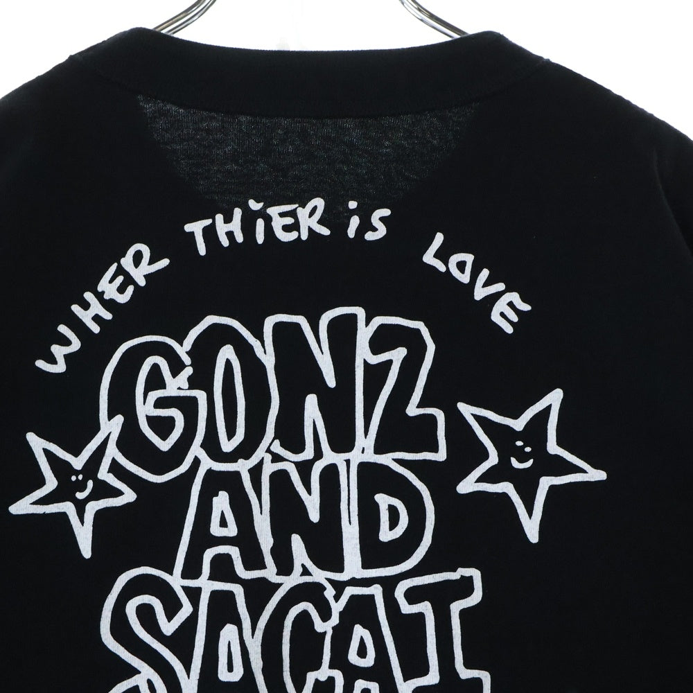 Sacai(サカイ) GONZ AND SACAI T-Shirt ゴンズ 半袖Tシャツ ブラック 24-0828S