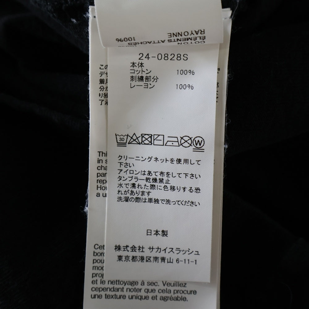 Sacai(サカイ) GONZ AND SACAI T-Shirt ゴンズ 半袖Tシャツ ブラック 24-0828S