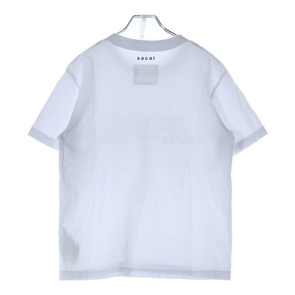 Sacai(サカイ) T-Shirt 刺繍半袖Tシャツ ホワイト 24-0800S