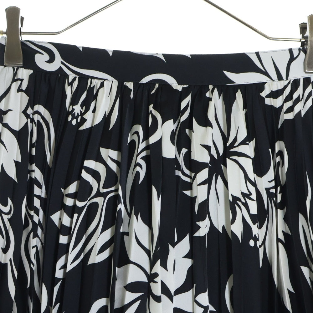 Sacai(サカイ) Floral Print Skirt 花柄プリーツスカート ブラック レディース 24-07054