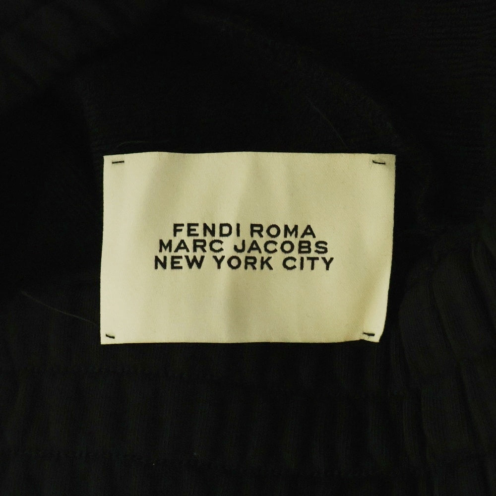 FENDI(フェンディ) ×MARC JACOBS サイドライン スウェットパンツ ジョガーパンツ ブラック FAB755