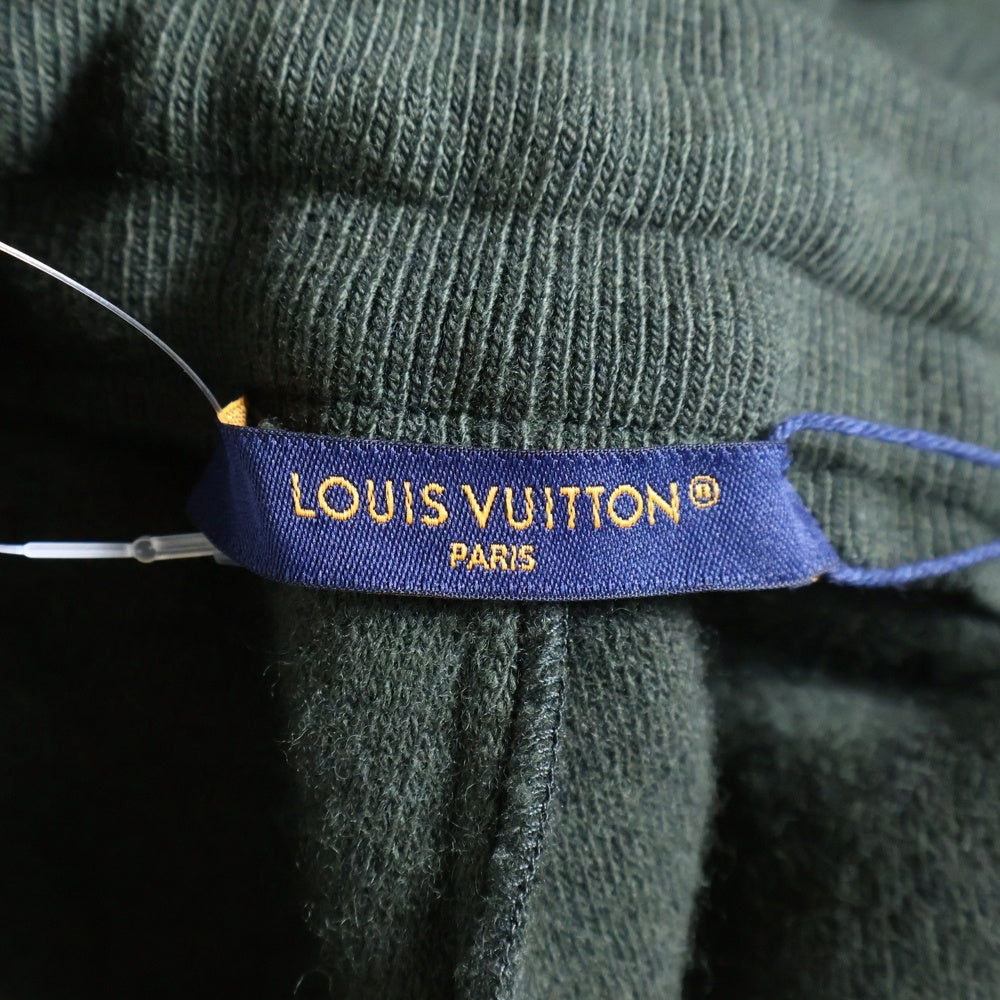 LOUIS VUITTON(ルイヴィトン) 25SS ロゴ刺繍 ウールパンツ ジョガーパンツ グリーン RM251MM QAE HSY11W