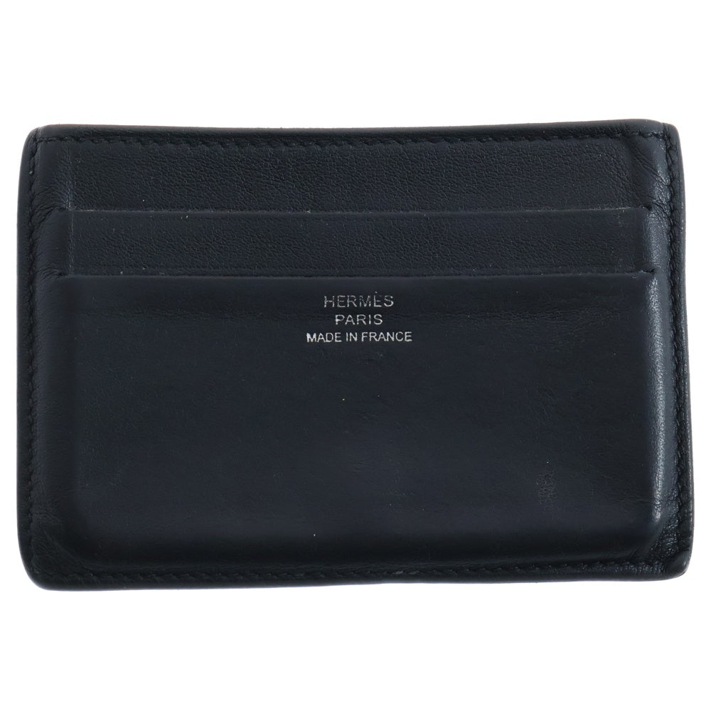 HERMES(エルメス) シチズン ツイル レザーカードケース 名刺入れ ブラック