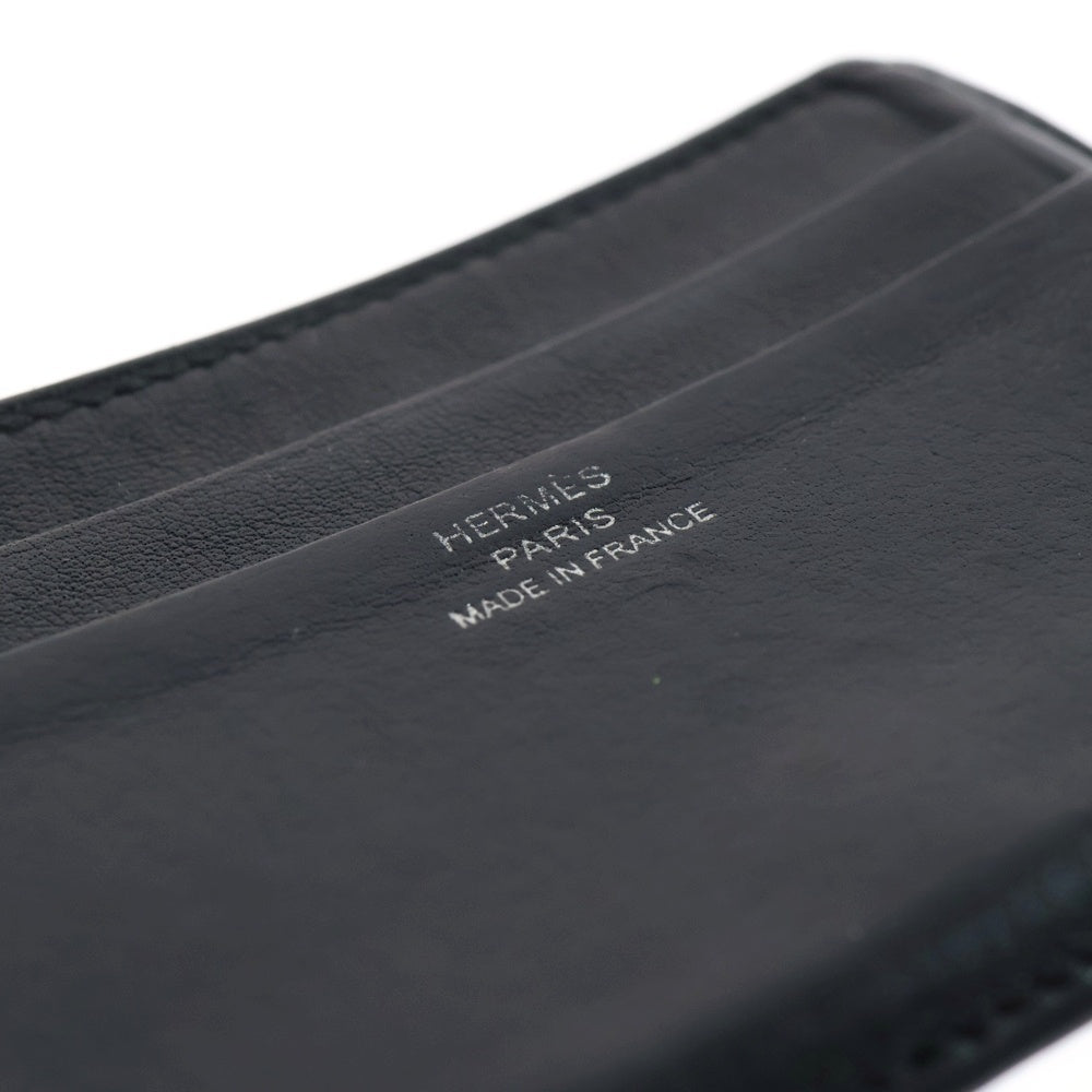 HERMES(エルメス) シチズン ツイル レザーカードケース 名刺入れ ブラック
