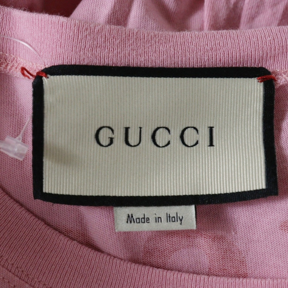 GUCCI(グッチ) T-Shirt 井出ちかえ スパンコール装飾 半袖Tシャツ ピンク 492347 X912B