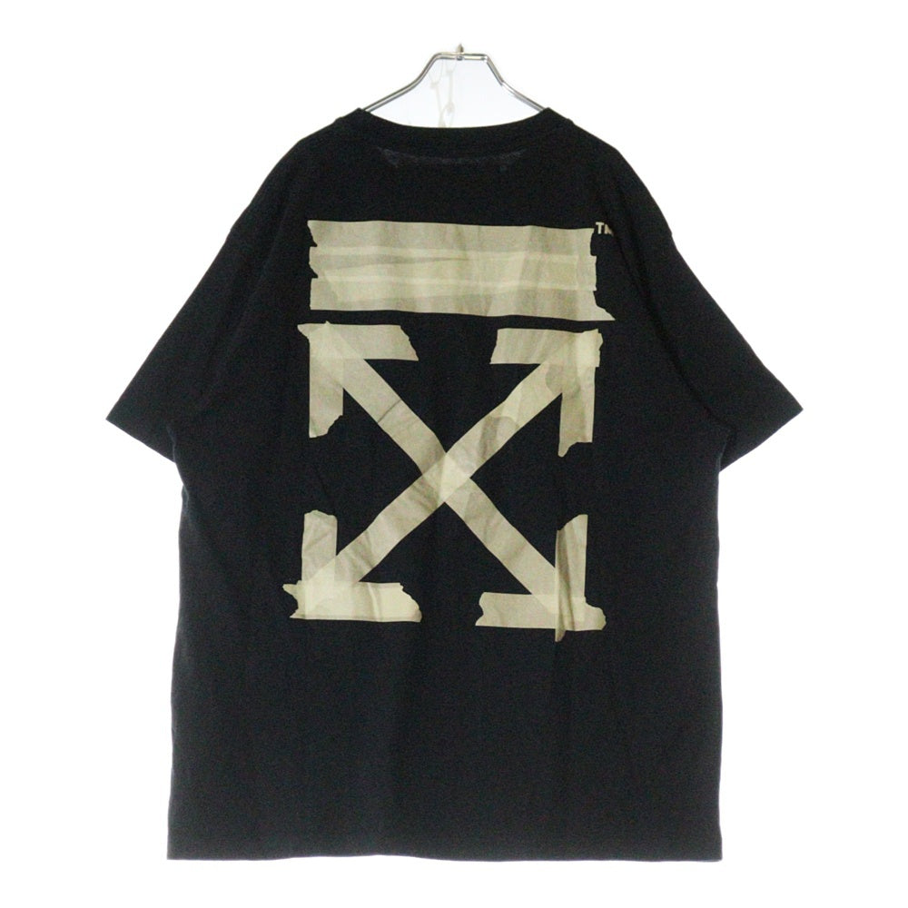 OFF-WHITE(オフホワイト) 20SS Tape Arrow Over T-Shirt オーバーサイズ半袖Tシャツ ブラック OMAA038R20185002