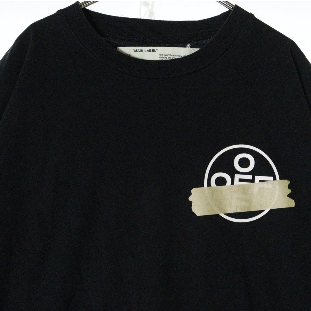 OFF-WHITE(オフホワイト) 20SS Tape Arrow Over T-Shirt オーバーサイズ半袖Tシャツ ブラック OMAA038R20185002