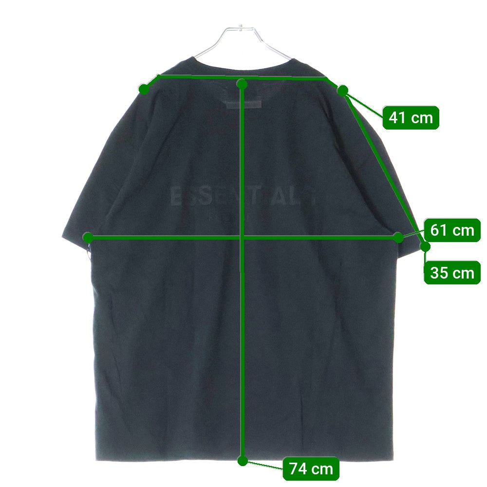 FEAR OF GOD ESSENTIALS(フィアオブゴッド エッセンシャルズ) S/S T-SHIRT バックラバーロゴ 半袖Tシャツ ブラック