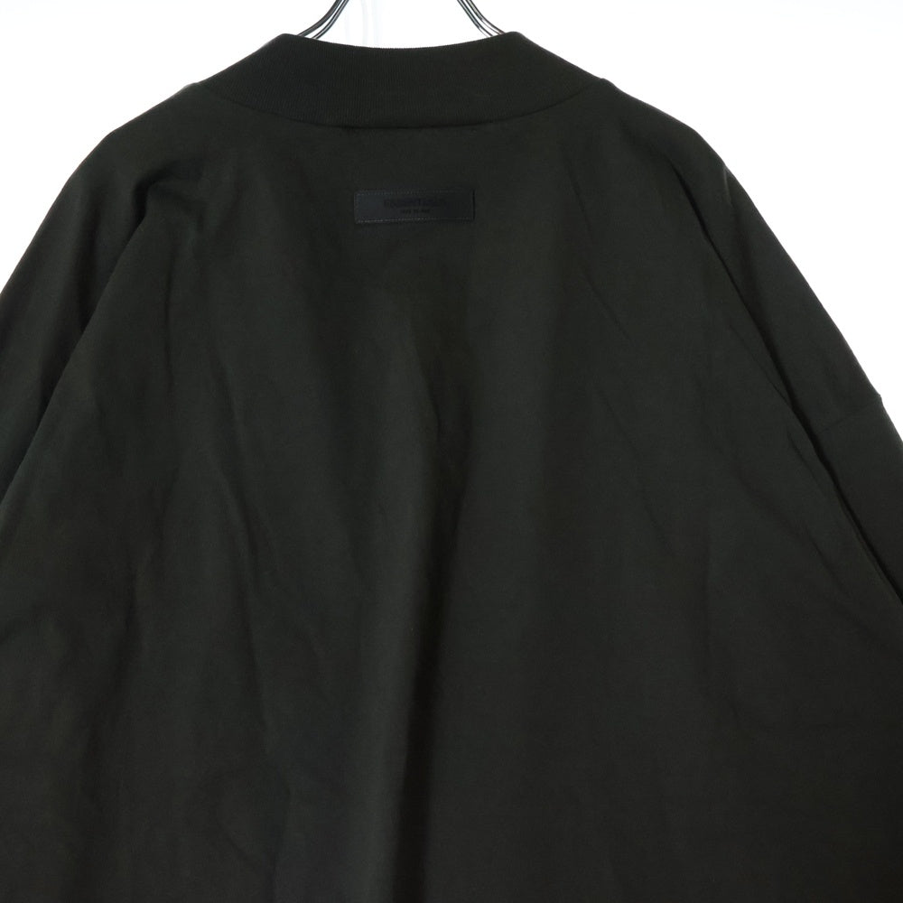FEAR OF GOD ESSENTIALS(フィアオブゴッド エッセンシャルズ) L/S T-SHIRT ラバーロゴ 長袖Tシャツ ロンT グレー
