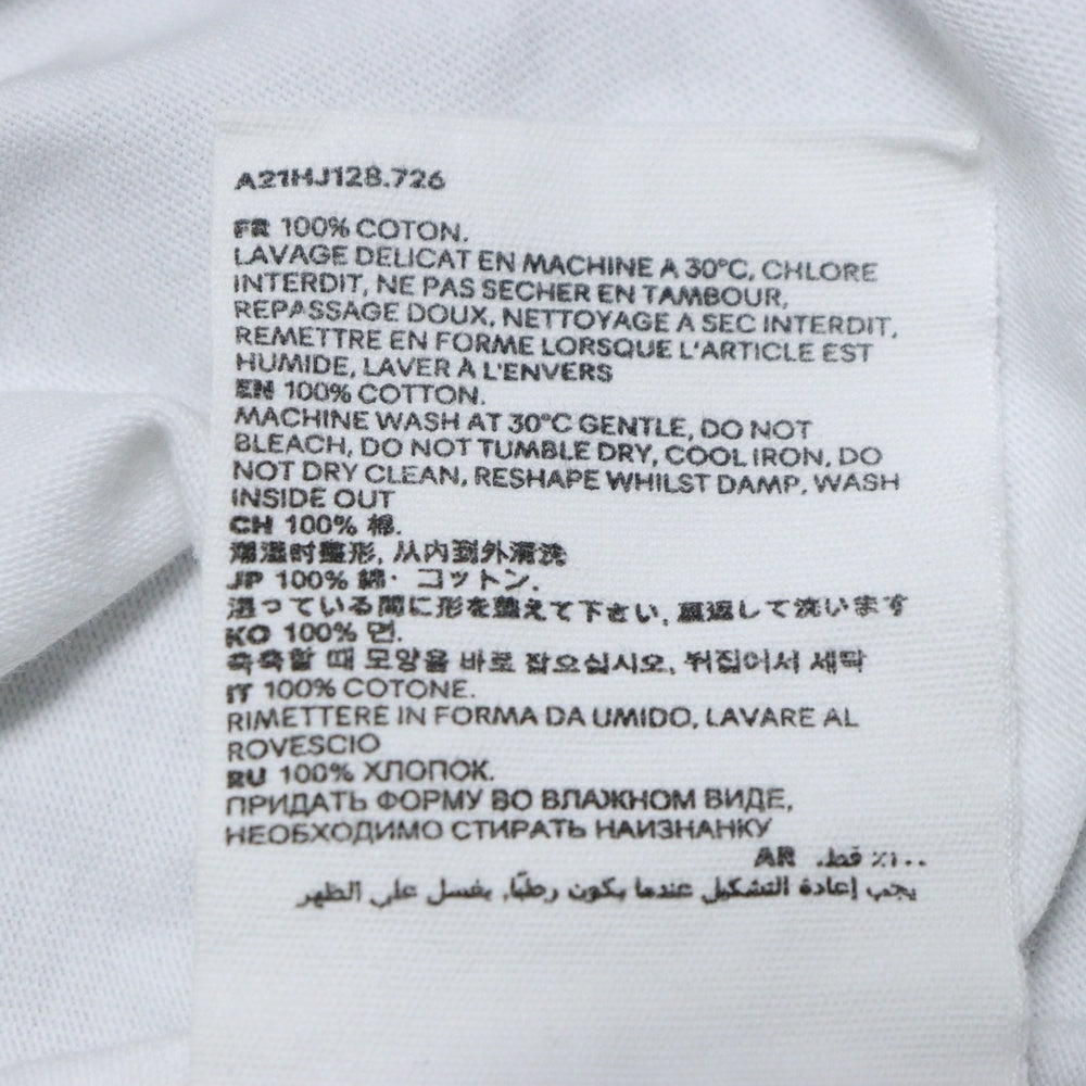 AMI Alexandre Mattiussi(アミアレクサンドルマテュッシ) T-Shirt ロゴ刺繍半袖Tシャツ ホワイト A21HJ128.726