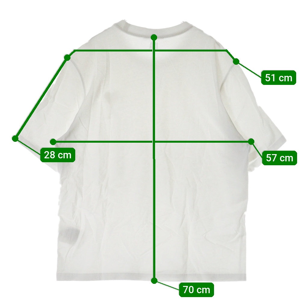 AMI Alexandre Mattiussi(アミアレクサンドルマテュッシ) T-Shirt ロゴ刺繍半袖Tシャツ ホワイト A21HJ128.726