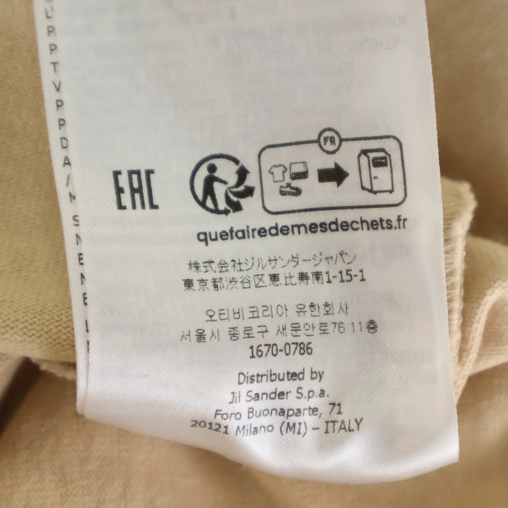 JIL SANDER(ジルサンダー) 24SS T-Shirt ロゴプリント 半袖Tシャツ ベージュ J21GC0001 J20215