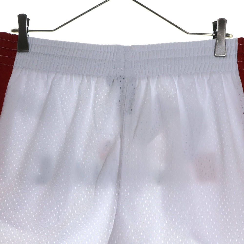 Cactus Jack(カクタスジャック) Travis scott McDonald's All American Shorts トラヴィススコット マクドナルド ロゴ刺繍メッシュハーフパンツ ショーツ ホワイト
