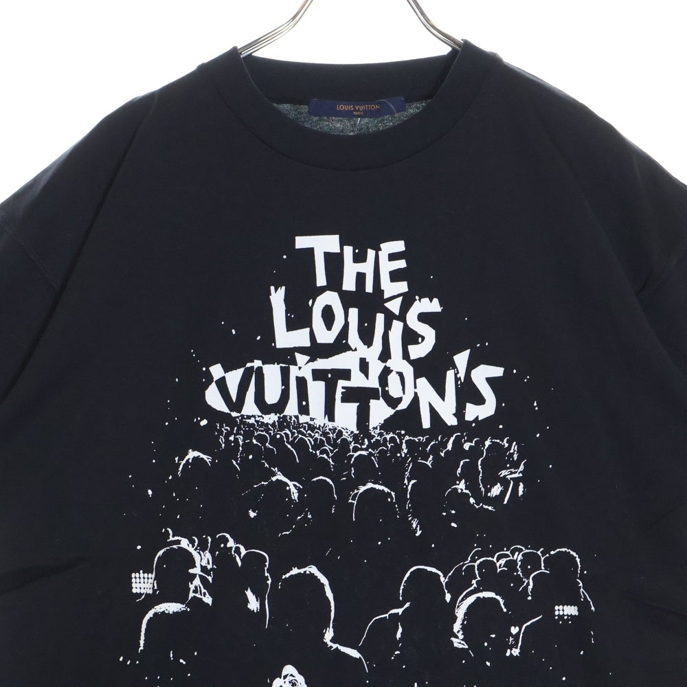 LOUIS VUITTON(ルイヴィトン) 23SS LVコンサートプリント 半袖Tシャツ ブラック RM231M NPG HOY10W