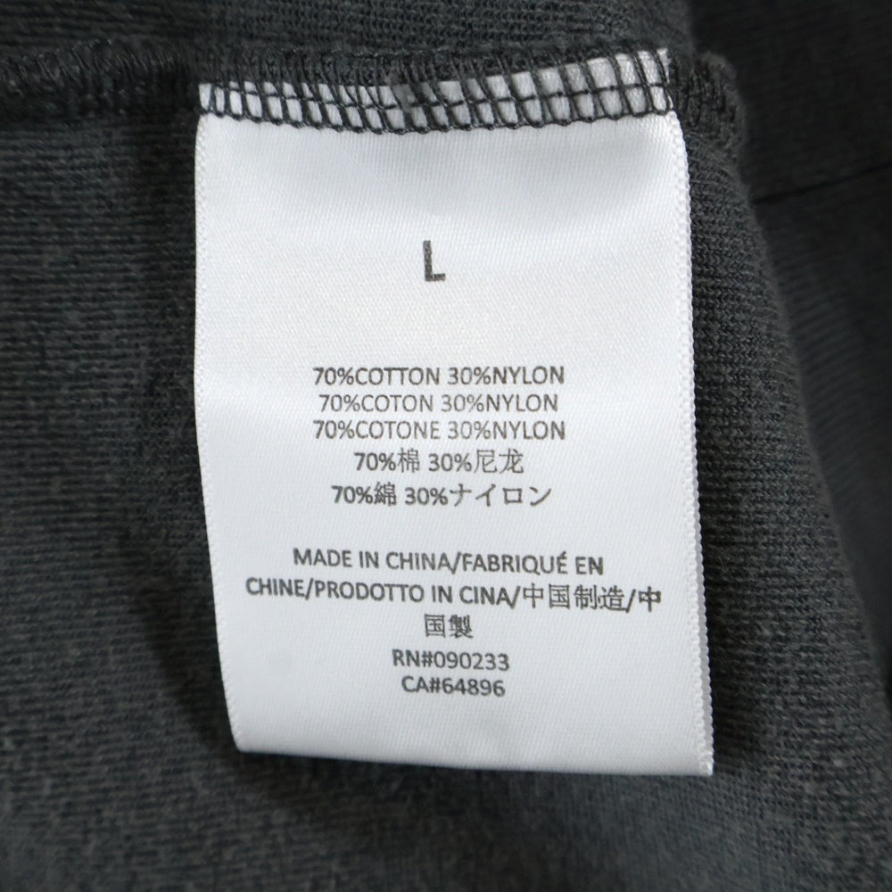 FEAR OF GOD ESSENTIALS(フィアオブゴッド エッセンシャルズ) VELOR TRACK SHIRT ハーフジップ ベロア半袖シャツ グレー