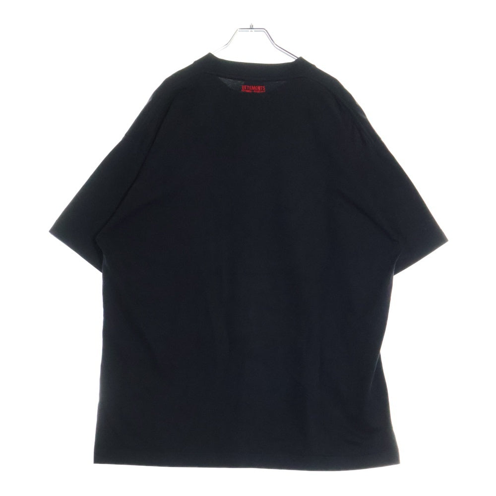 VETEMENTS(ヴェトモン) 17AW Rammstein Oversized Tee ラムシュタイン オーバーサイズ半袖Tシャツ ブラック MAH18TR27