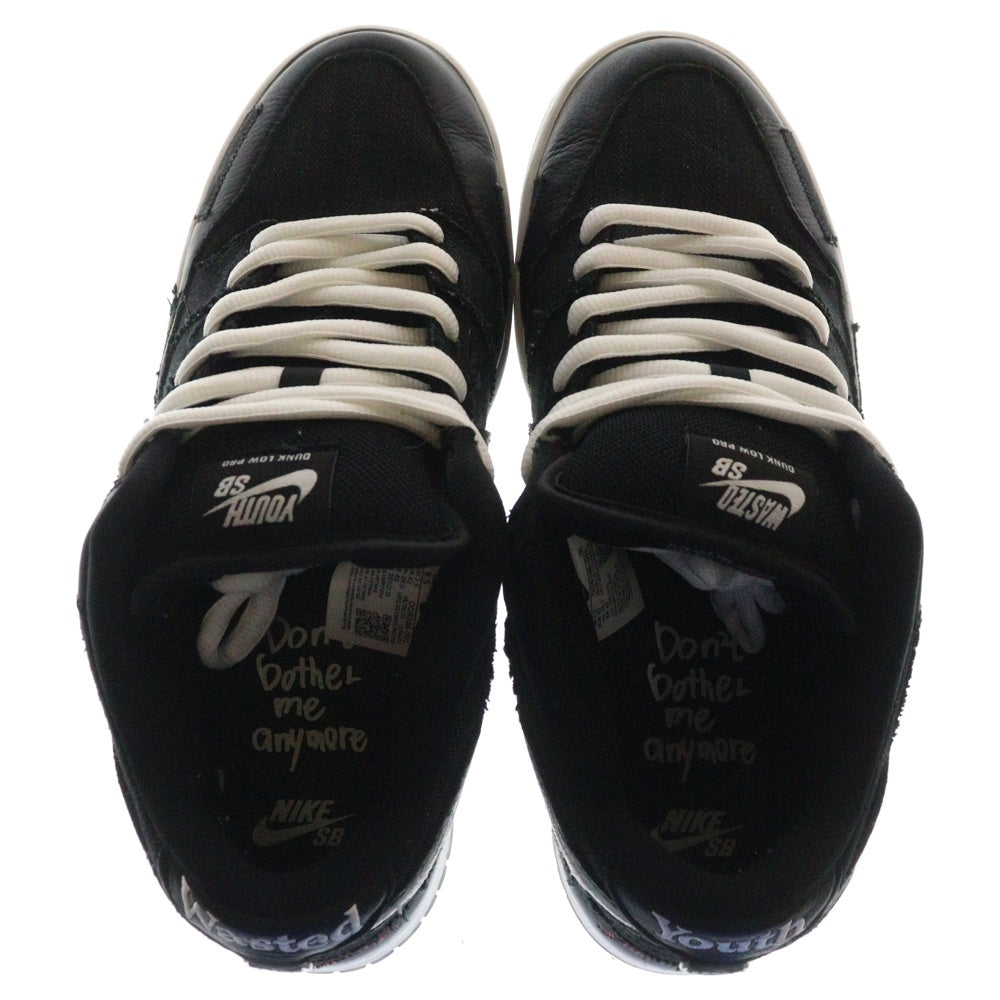 NIKE(ナイキ) ×Wasted Youth DUNK LOW PRO QS ウェイステッドユース ダンク ローカットスニーカー ブラック US8.5/26.5cm DD8386-001