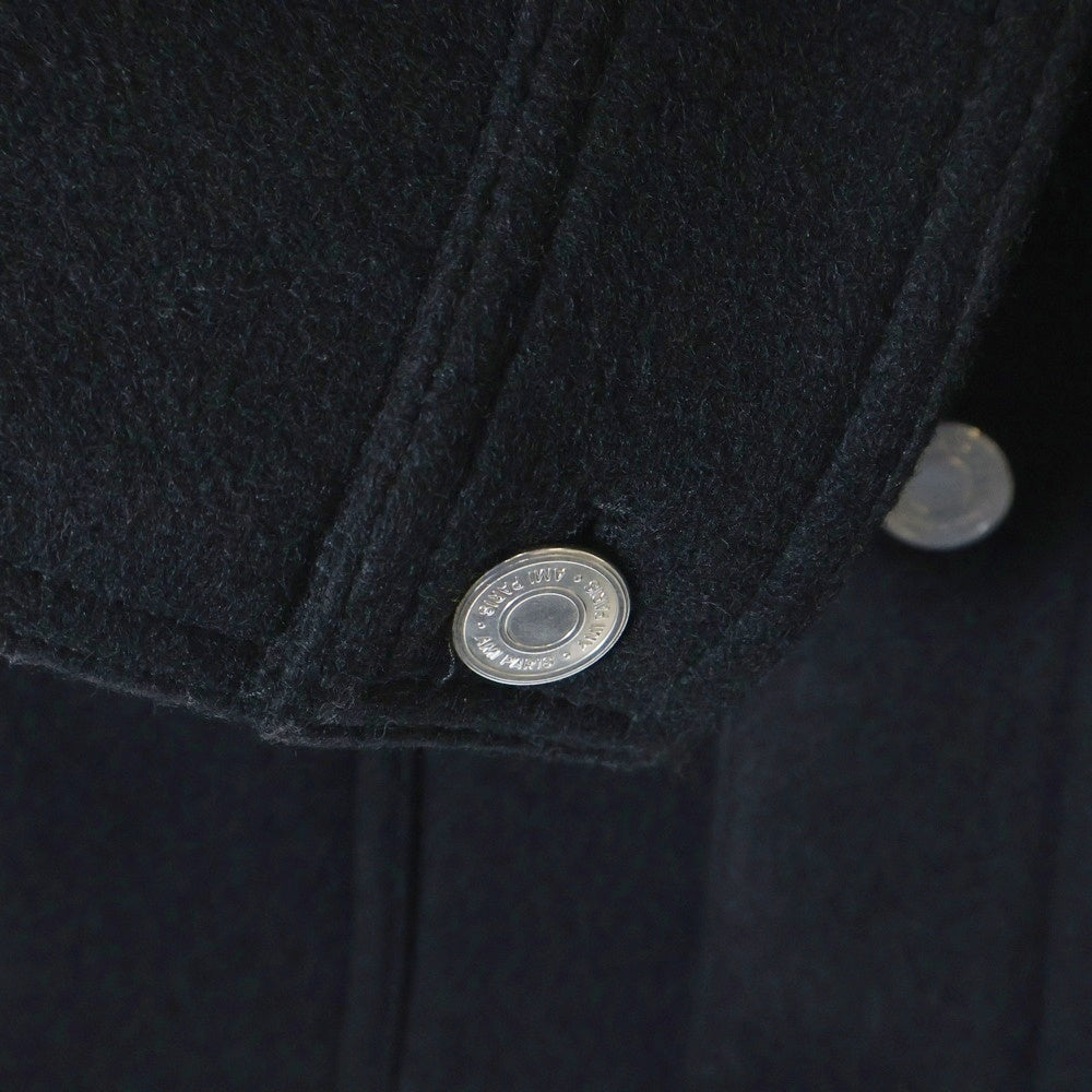AMI Alexandre Mattiussi(アミアレクサンドルマテュッシ) 23AW Wool Boxy Jacket ウールボクシージャケット ボタンダウンウールジャケット UJK234.WV0020 ブラック