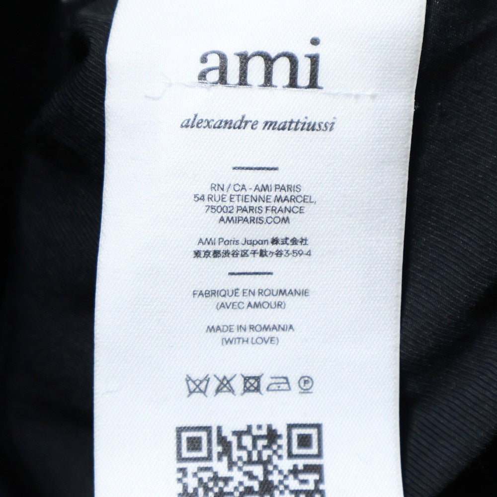 AMI Alexandre Mattiussi(アミアレクサンドルマテュッシ) 23AW Wool Boxy Jacket ウールボクシージャケット ボタンダウンウールジャケット UJK234.WV0020 ブラック