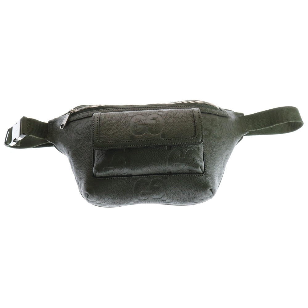 GUCCI(グッチ) Jumbo GG Large Belt Bag ジャンボGG ラージベルトバッグ ウエストバッグ カーキ 645098 525040