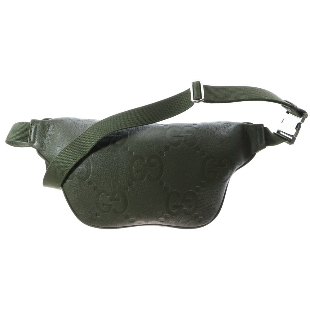 GUCCI(グッチ) Jumbo GG Large Belt Bag ジャンボGG ラージベルトバッグ ウエストバッグ カーキ 645098 525040