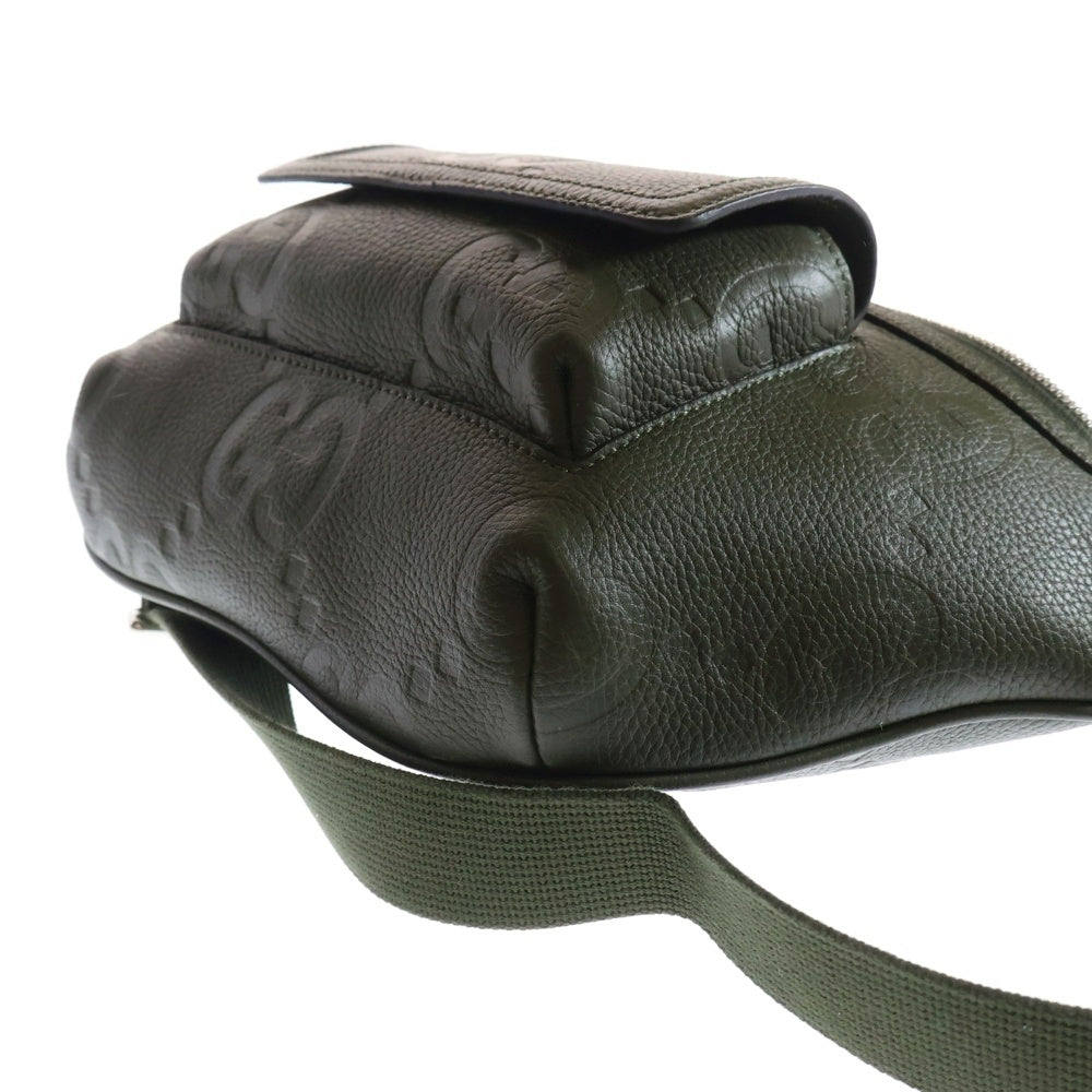 GUCCI(グッチ) Jumbo GG Large Belt Bag ジャンボGG ラージベルトバッグ ウエストバッグ カーキ 645098 525040