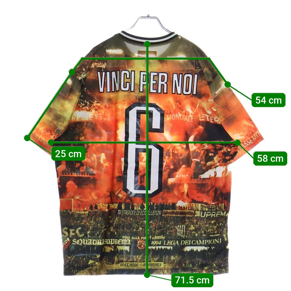 SUPREME(シュプリーム) 25SS Vinci Per Noi Soccer Jersey ヴィンチ ペル ノイ サッカージャージ 半袖Tシャツ オレンジ