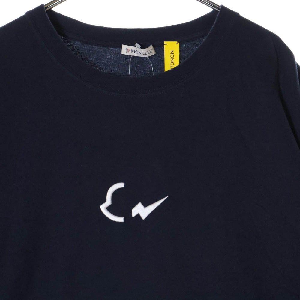 MONCLER(モンクレール) ×FRAGMENT MAGLIA T-SHIRT ×フラグメント バックプリント 半袖Tシャツ カットソー ネイビー G209U8C00005