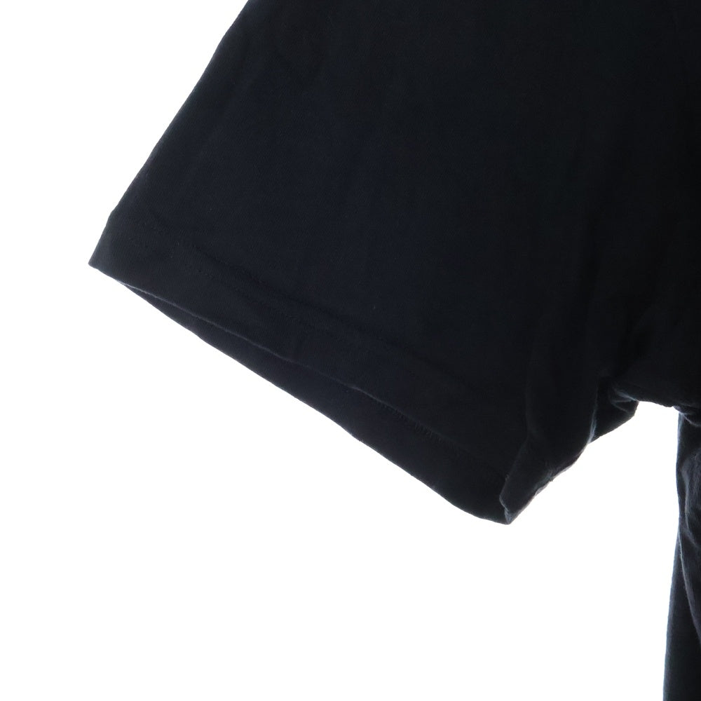MONCLER(モンクレール) 21AW ×FRGMT HIROSHI FUJIWARA MAGLIA T-SHIRT フラグメント ヒロシ フジワラ マリア ロゴプリント クルーネック 半袖Tシャツ ブラック G209U8C00008