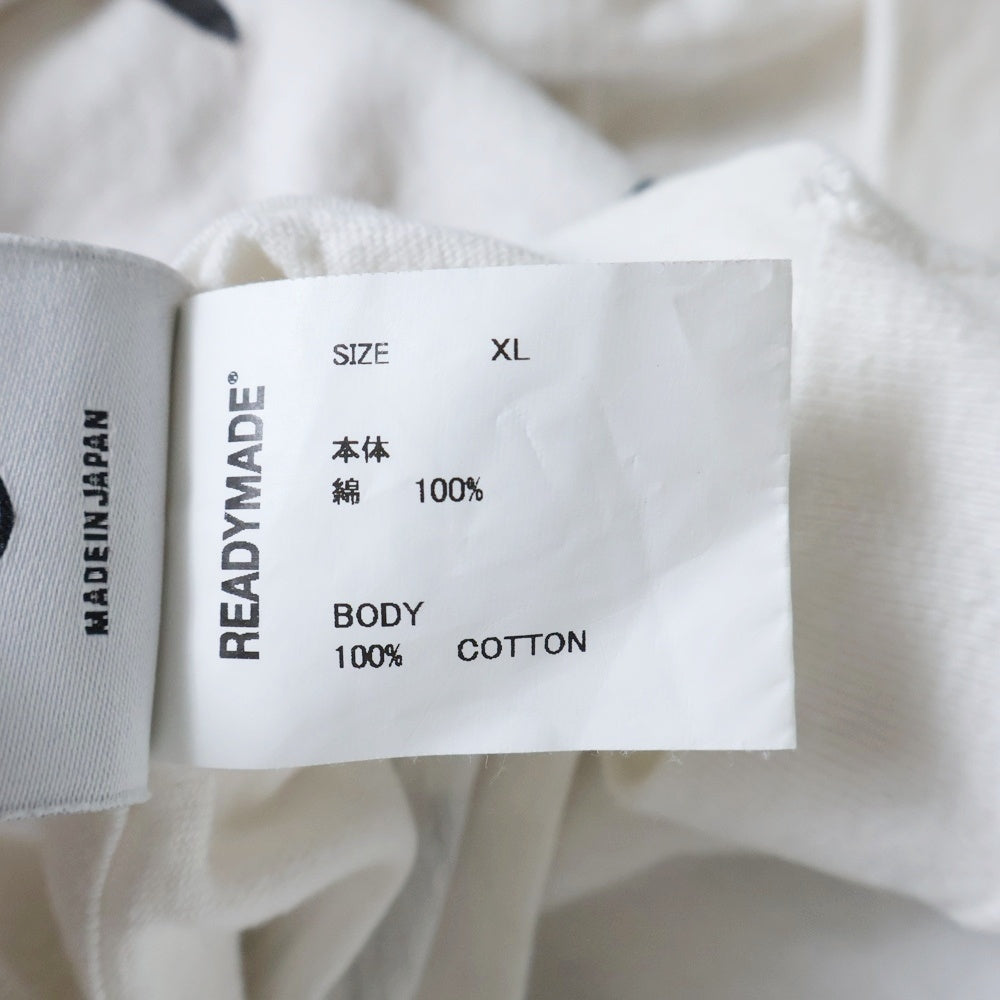 READY MADE(レディメイド) 24SS T SHIRT PEACE ピースプリント 半袖Tシャツ ホワイト RE-CO-WH-00-00-274