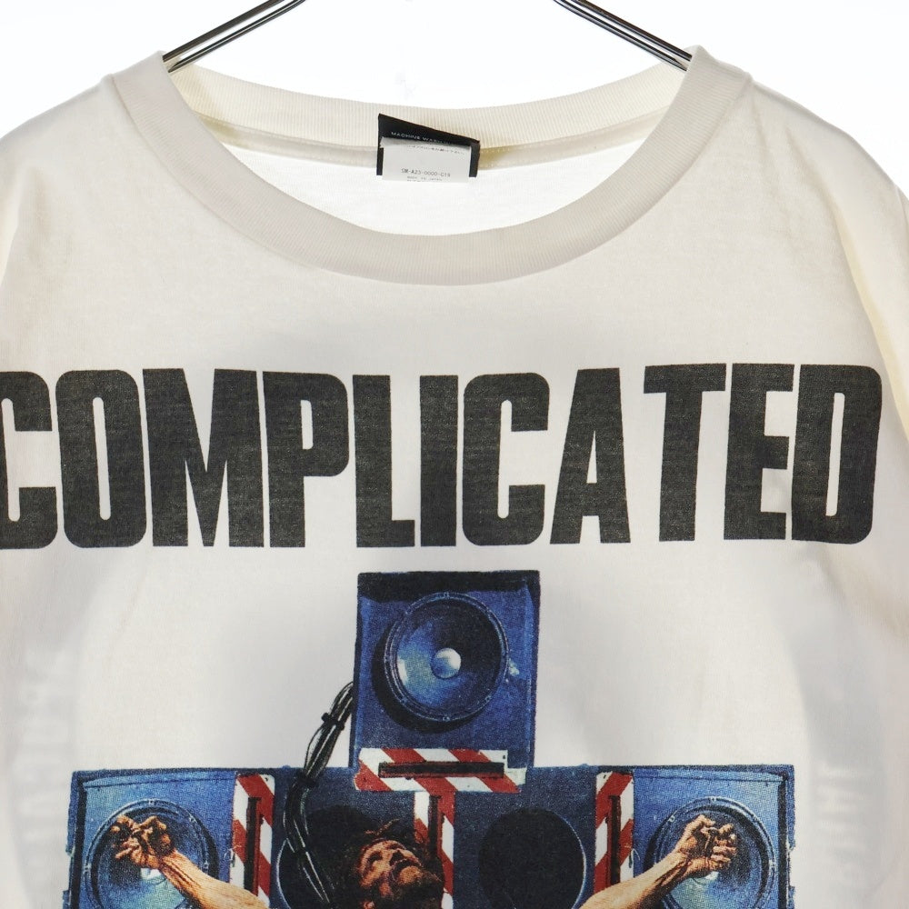 SAINT MICHAEL(セントマイケル) 23AW ×KOSUKE KAWAMURA KK_LS TEE カワムラコウスケ ヴィンテージ加工 ロングスリーブカットソー 長袖Tシャツ ホワイト SM-A23-0000-C19