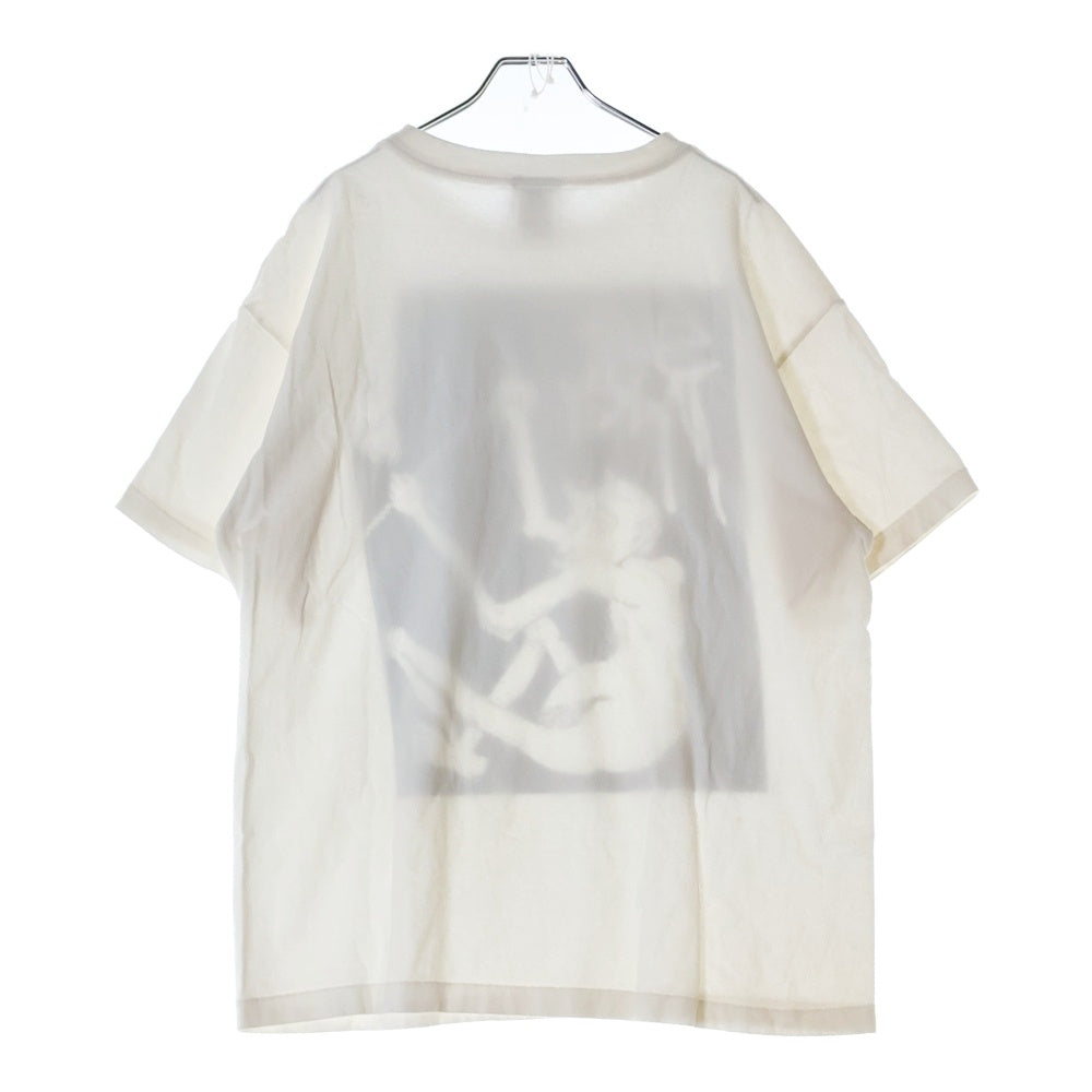 SAINT MICHAEL(セントマイケル) 23SS SS TEE/MERCY デビルプリント 半袖Tシャツ カットソー ホワイト SM-S23-0000-019