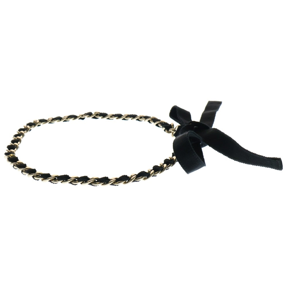 CHANEL(シャネル) ココマーク レザー チェーン リボンベルト ブラック G20C レディース