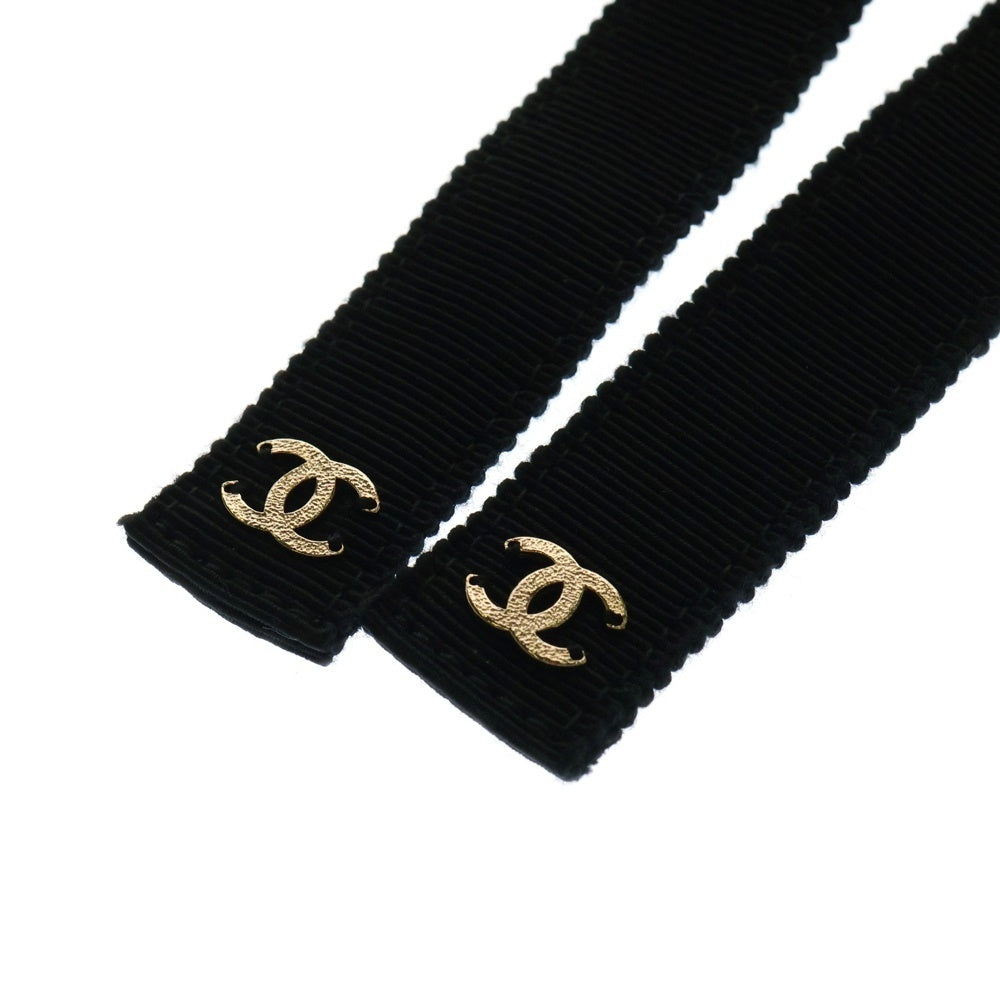 CHANEL(シャネル) ココマーク レザー チェーン リボンベルト ブラック G20C レディース